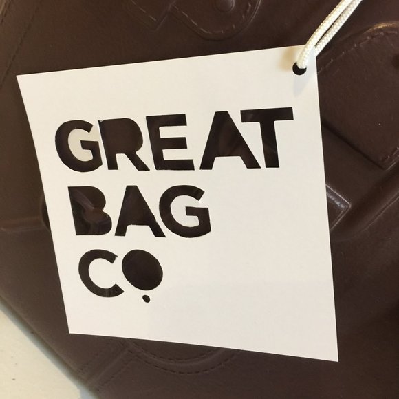 Great Bag Co. Rubber Purse Handbag Tote Smokey Quartz Designer - Picture 8 of 9